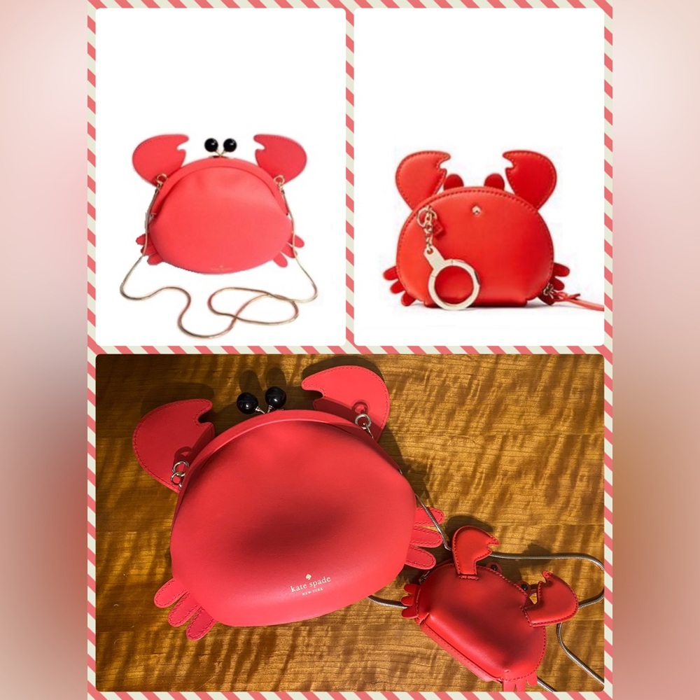 Kate Spade Make A Splash Crab bag and coin purse